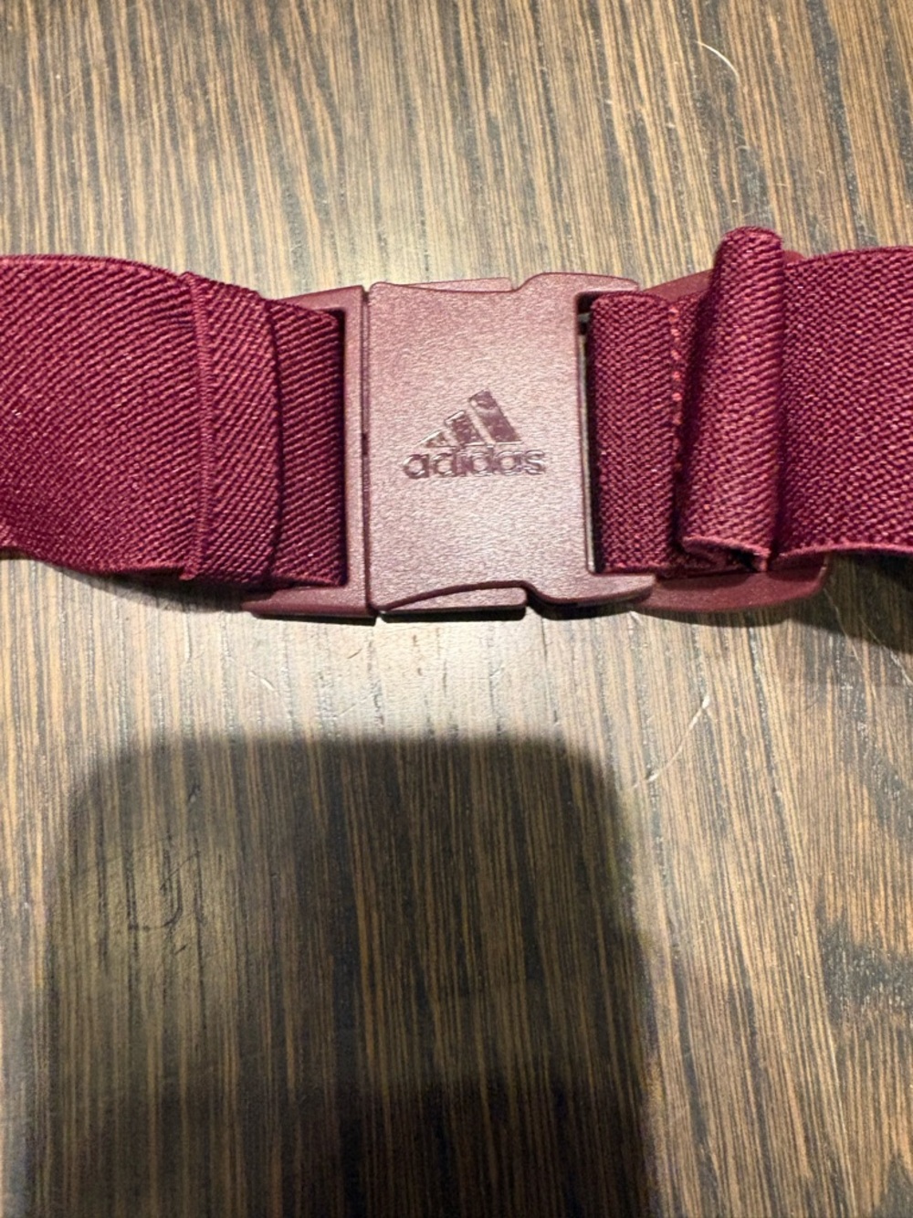 IVY PARK adidas Maroon Belt Bag with Silver Zip one size fits most elastic belt - Picture 4 of 11